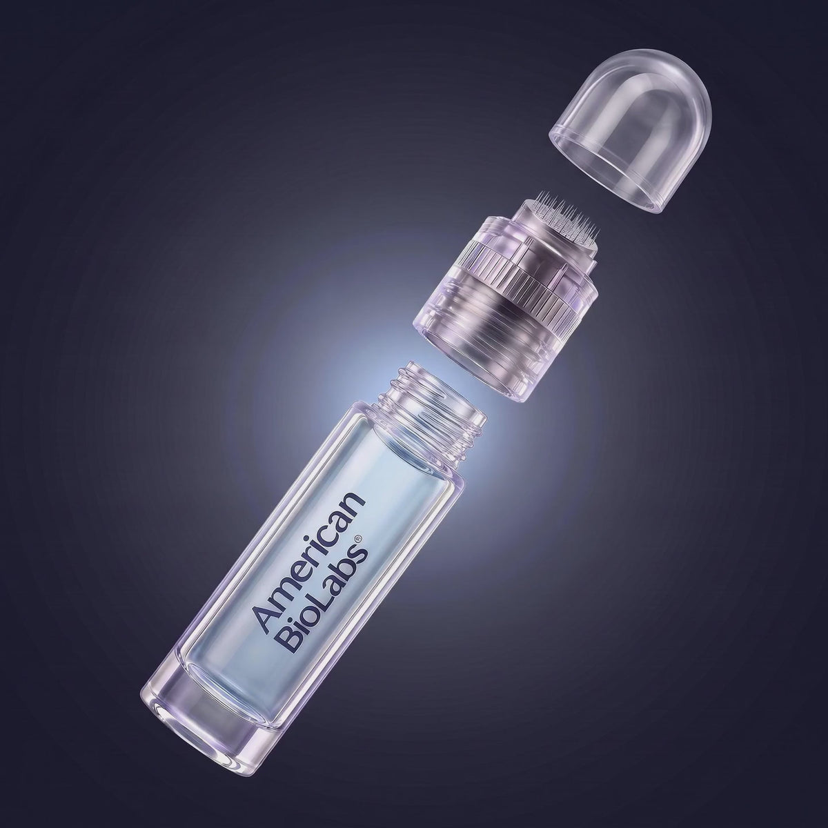 American BioLabs microinfusion applicator with its protective cap removed